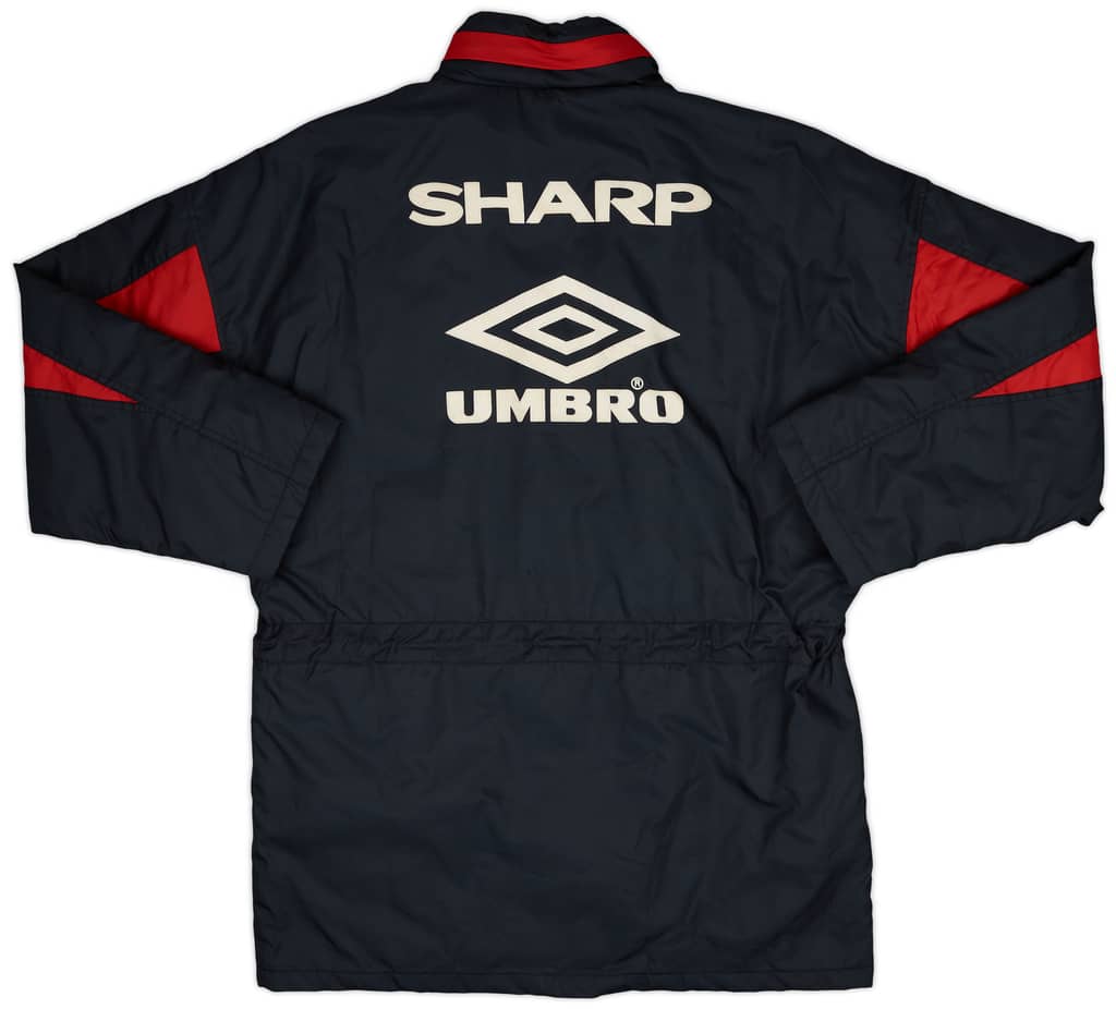 1992-93 Manchester United Umbro Padded Bench Coat - 8/10 - (M)