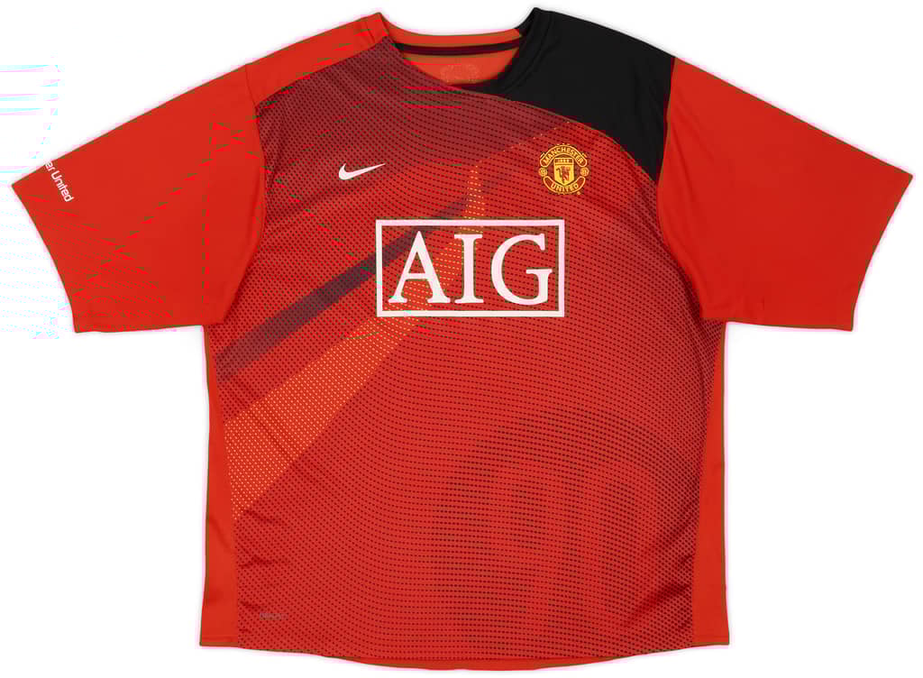 2008-09 Manchester United Nike Training Shirt - 8/10 - (XL)