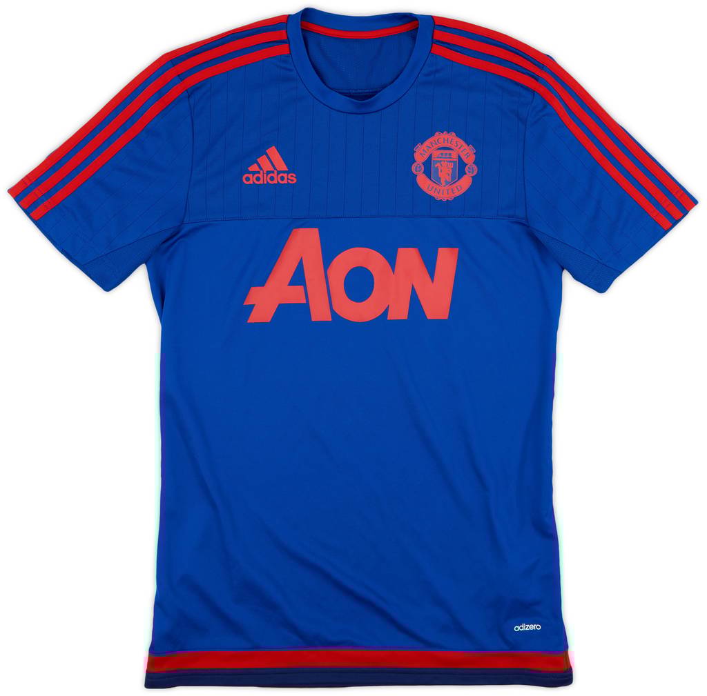 2015-16 Manchester United adizero Training Shirt - 9/10 - (S)