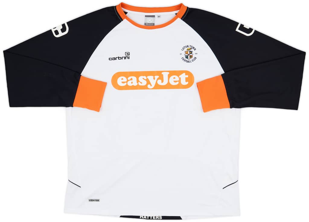 2009-10 Luton Town Away L/S Shirt - 9/10 - (XXL)