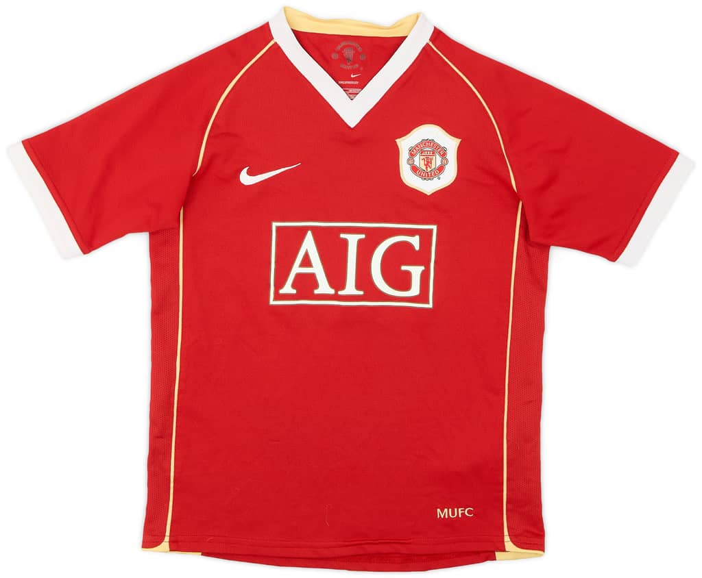 2006-07 Manchester United Home Shirt - 6/10 - (M.Boys)