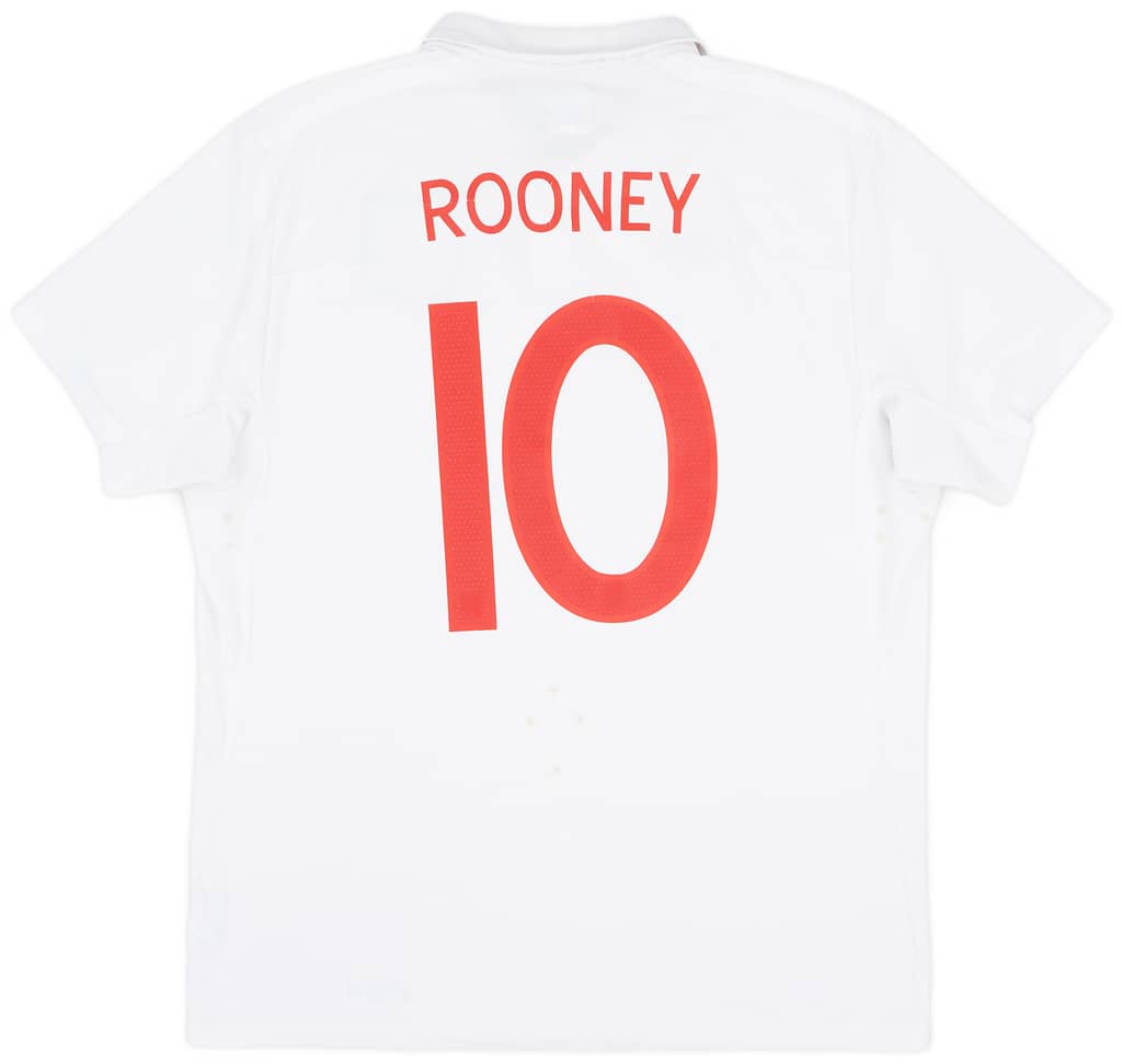 2009-10 England Home Shirt Rooney #10 - 7/10 - (L)