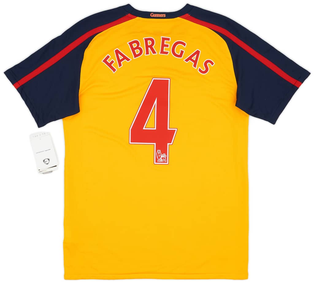 2008-09 Arsenal Away Shirt Fabregas #4 (S)