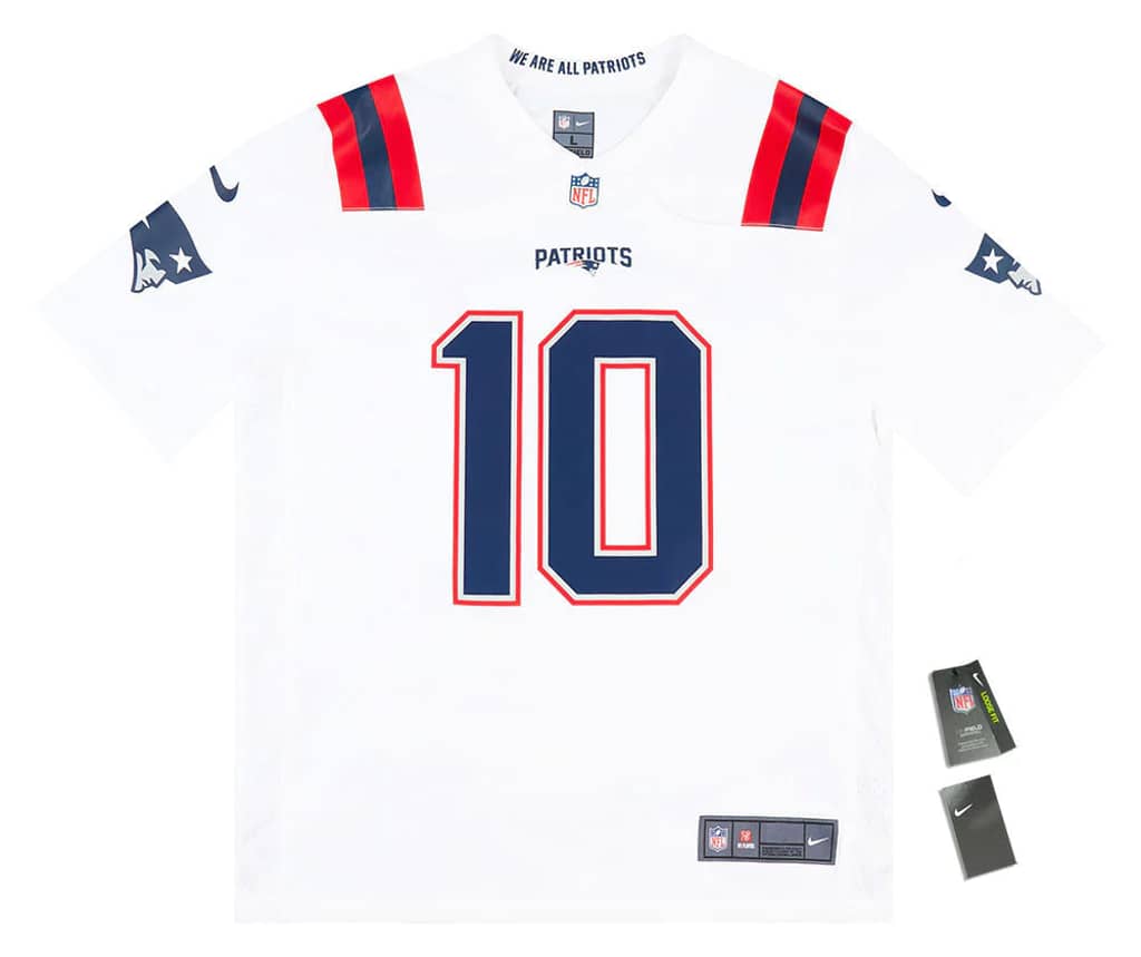 2021-22 New England Patriots Jones #10 Nike Game Jersey (Away) XL - W/Tags