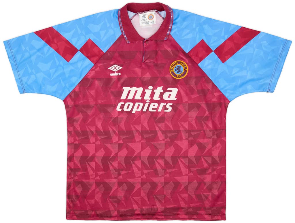 1990-92 Aston Villa Home Shirt - 8/10 - (XL)
