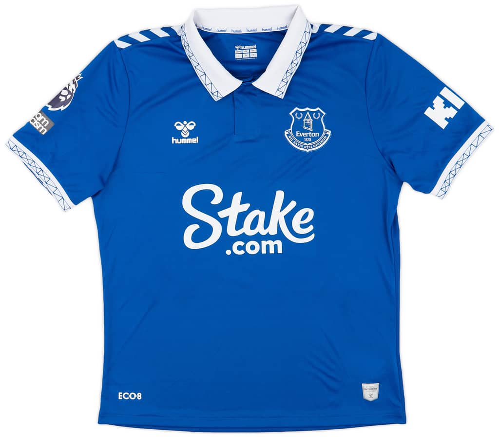 2023-24 Everton Match Issue Home Shirt Danjuma #10