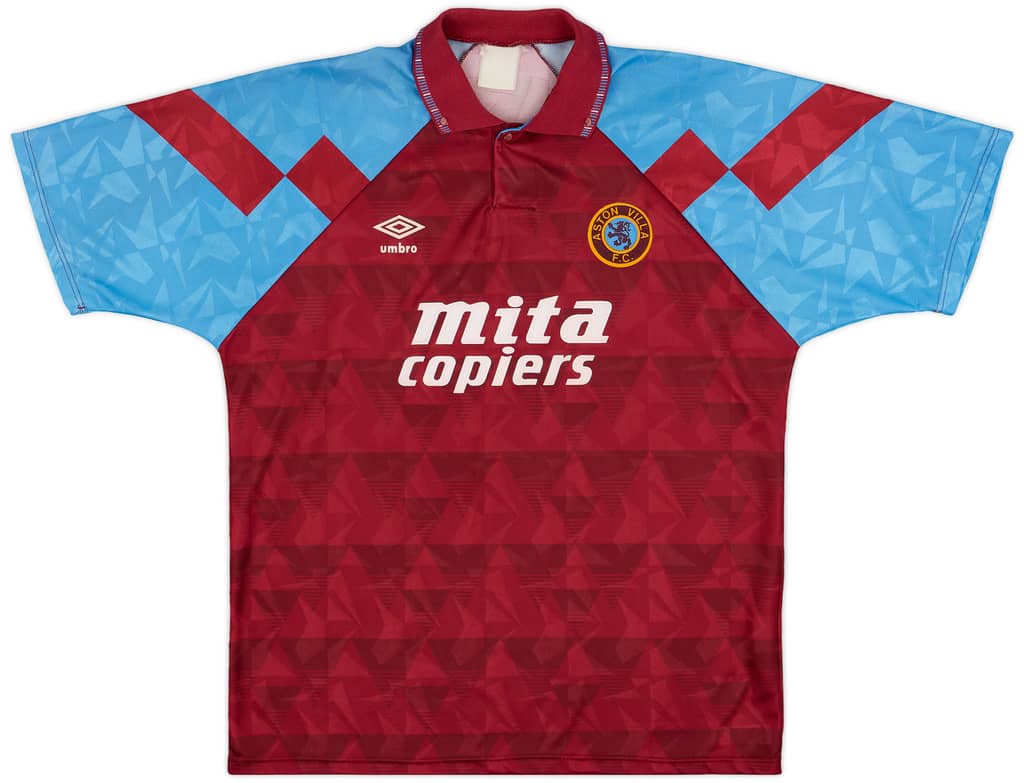 1990-92 Aston Villa Home Shirt - 9/10 - (XL)