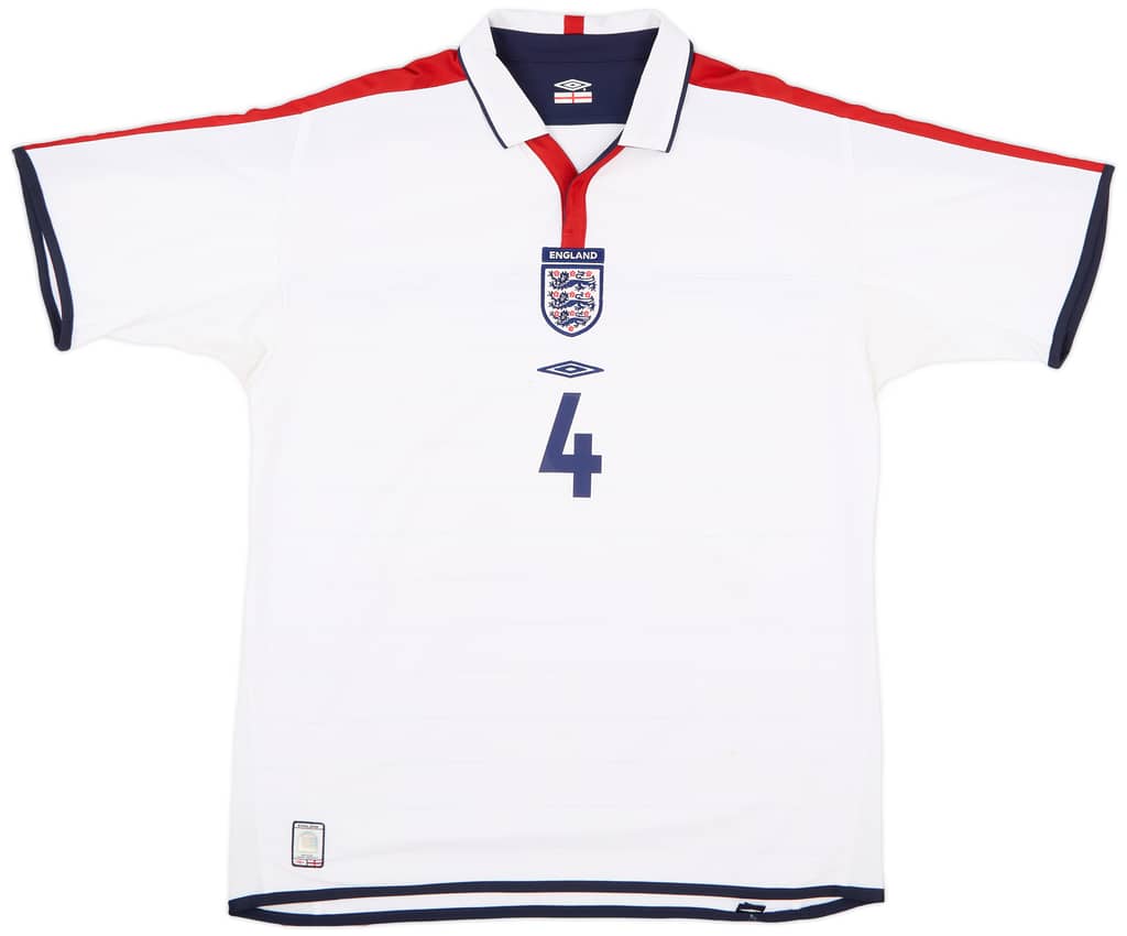 2003-05 England Home Shirt Gerrard #4 - 6/10 - (XL)
