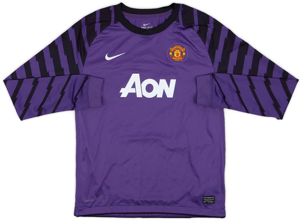 2010-11 Manchester United Purple GK Shirt - 8/10 - (XL.Boys)