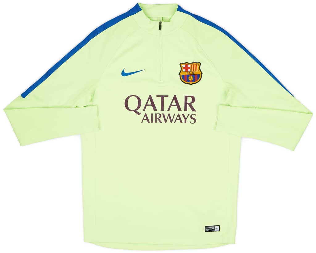 2017-18 Barcelona Nike 1/4 Zip Training Top - 8/10 - (L)