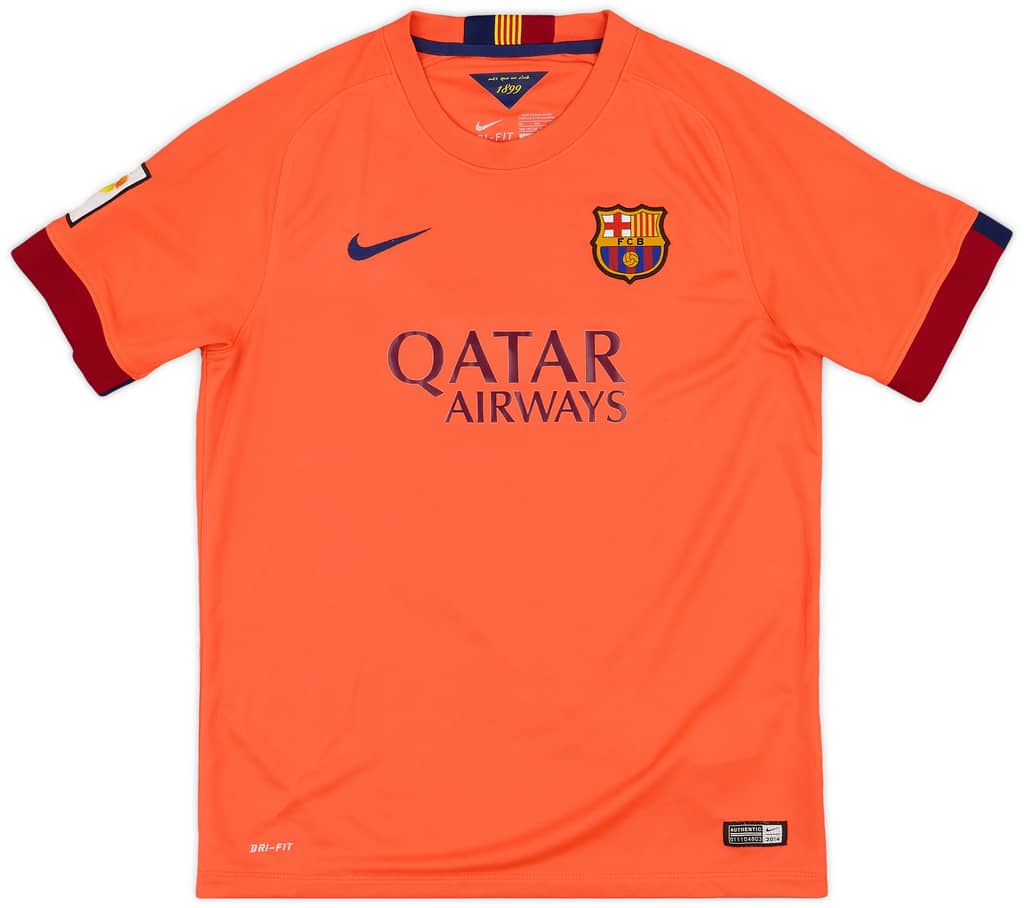 2014-15 Barcelona Away Shirt - 7/10 - (XL.Boys)