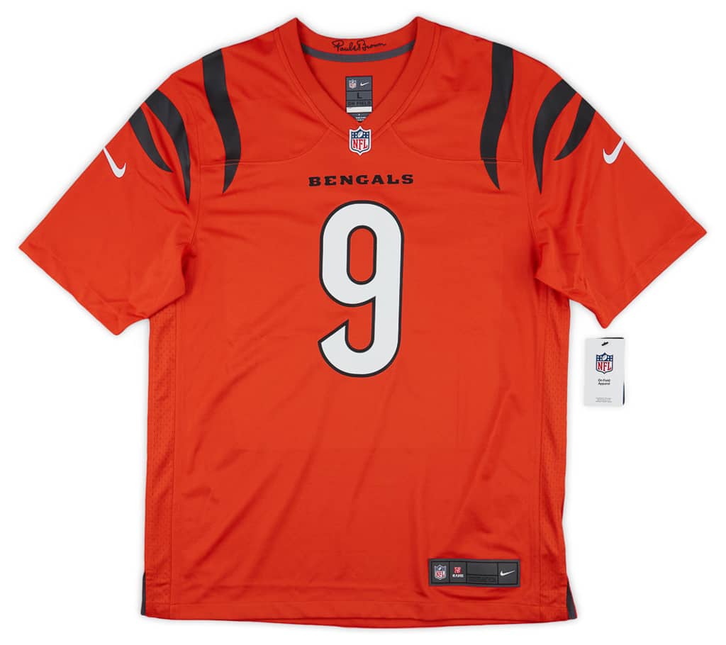 2021-23 Cincinnati Bengals Burrow #9 Nike Game Jersey (Alternate) XXL - W/Tags