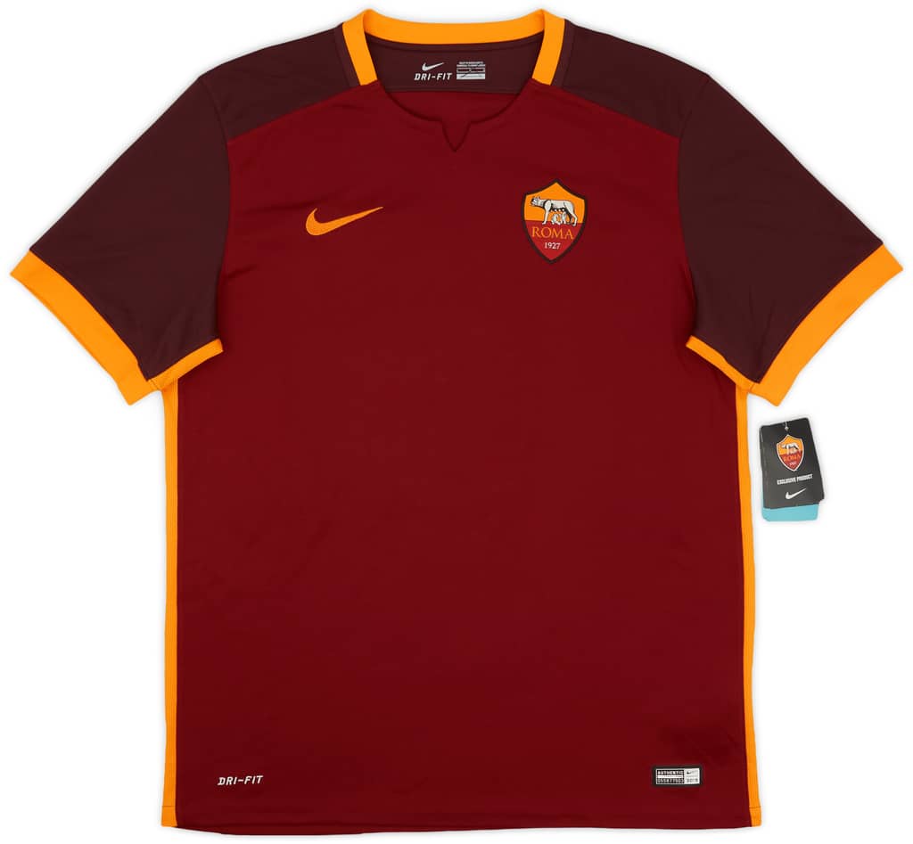2015-16 Roma Home Shirt Dzeko #9 (L)