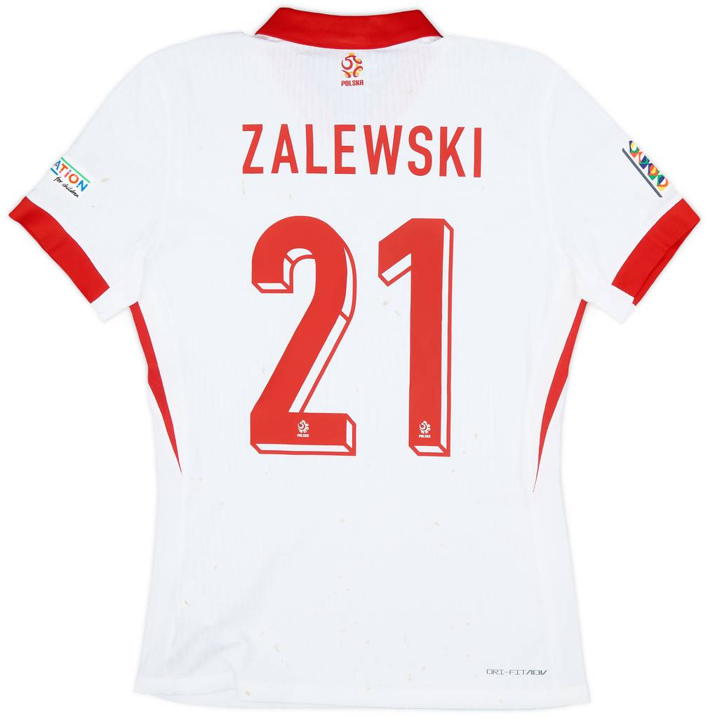 2024 Poland Match Issue Nations League Home Shirt Zalewski #21