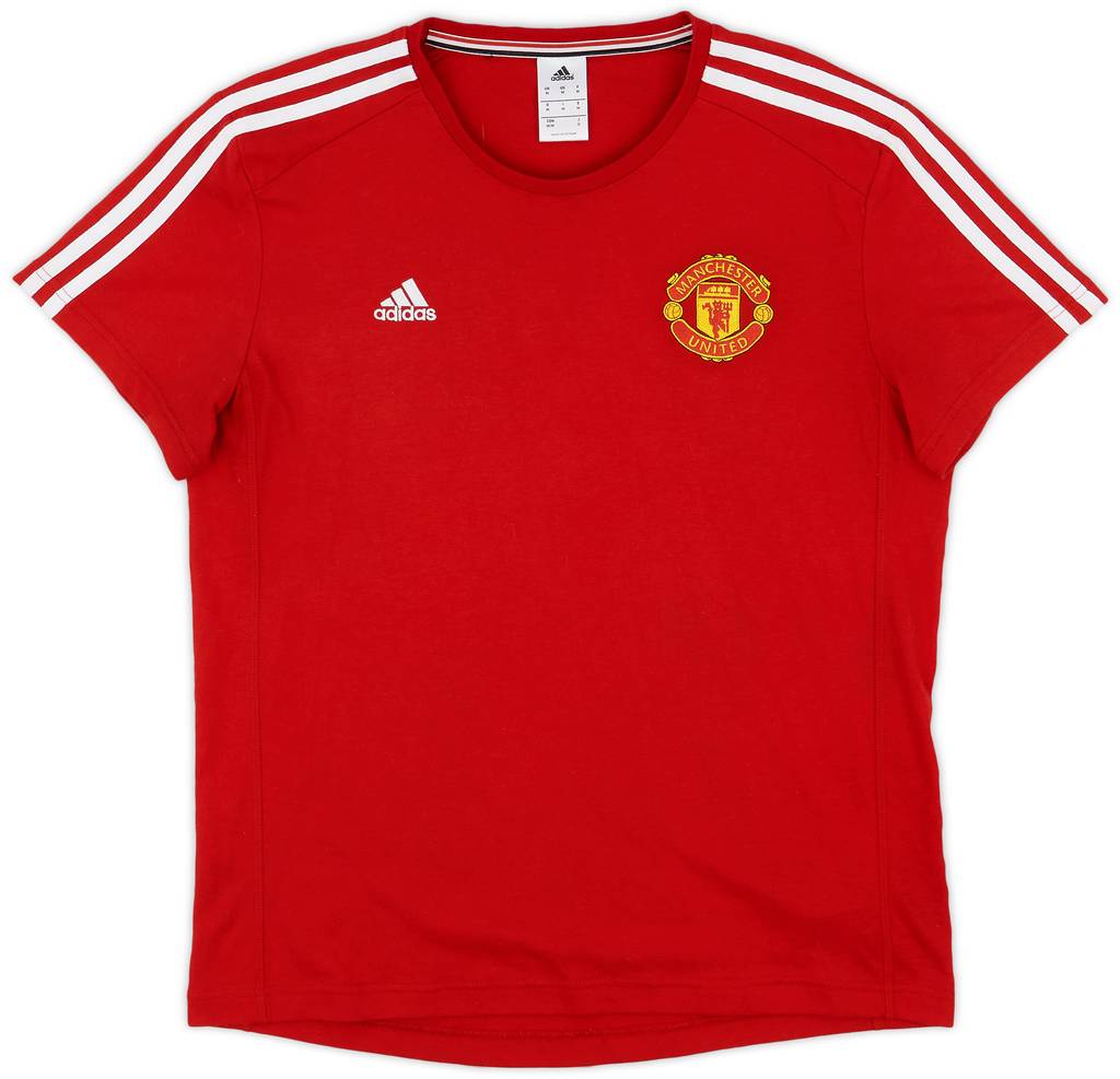 2015-16 Manchester United adidas Cotton Tee - 9/10 - (M)