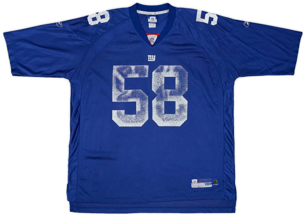 2005-06 New York Giants Pierce #58 Reebok On Field Home Jersey - 3/10 - (XXL)