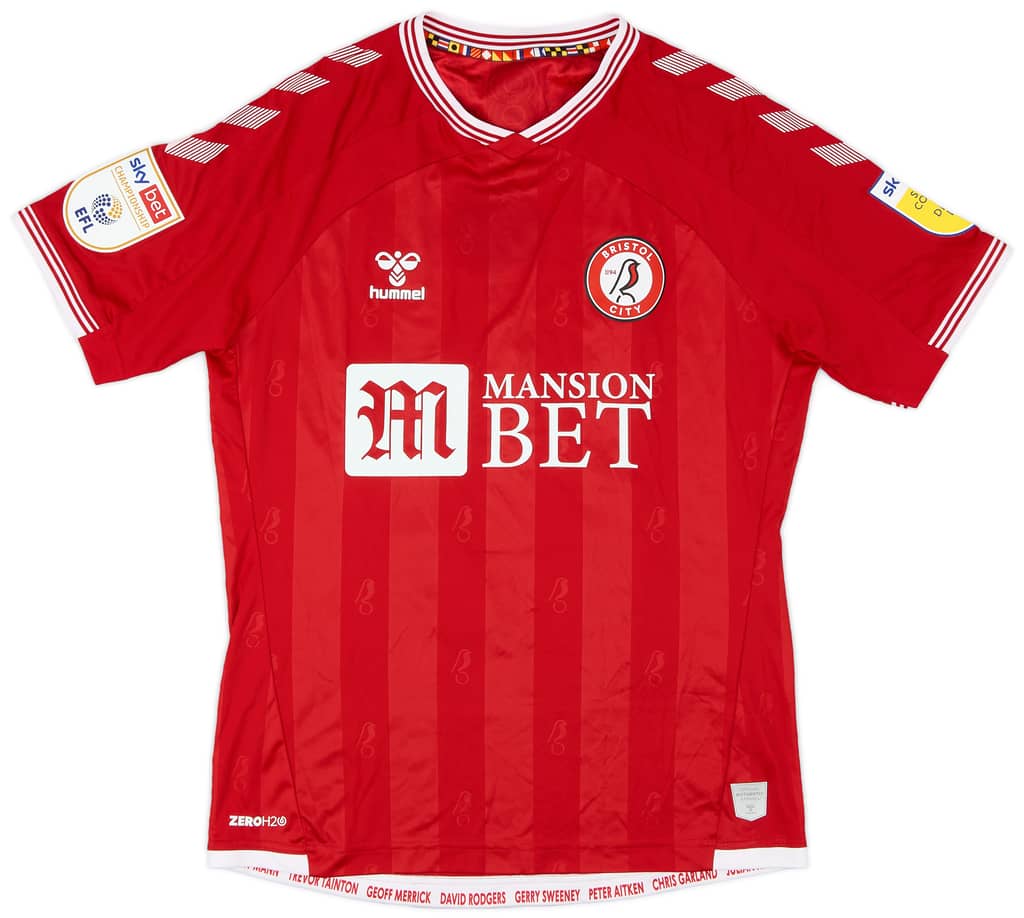 2020-21 Bristol City Match Issue Home Shirt Lansbury #17