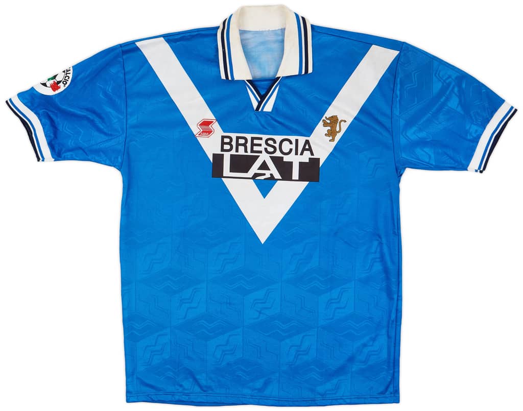 1996-97 Brescia Match Issue Home Shirt Campolonghi #9