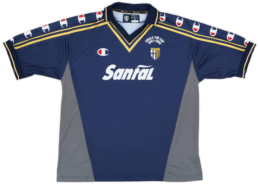 2001-02 Parma 'Signed' 'Finale TIM Cup' Away Shirt - 8/10 - (XL)