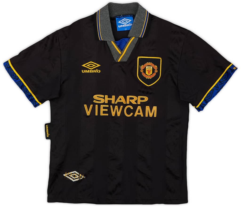1993-95 Manchester United Away Shirt - 6/10 - (L.Boys)