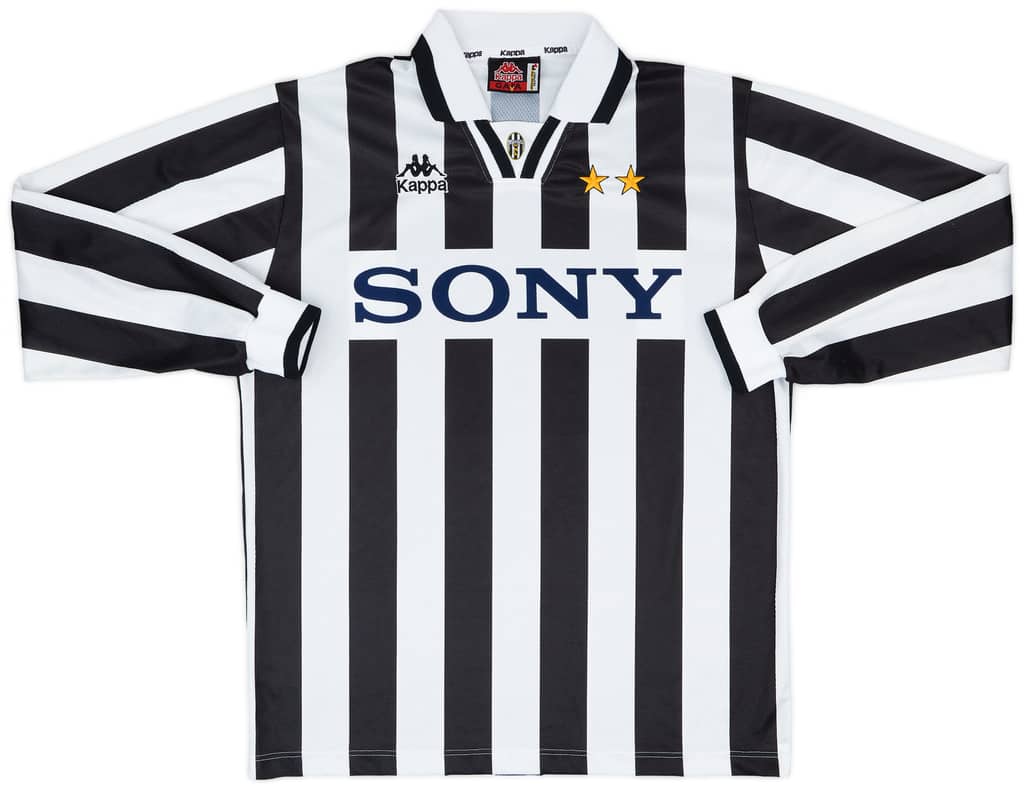 1995-97 Juventus Home L/S Shirt - 8/10 - (L)