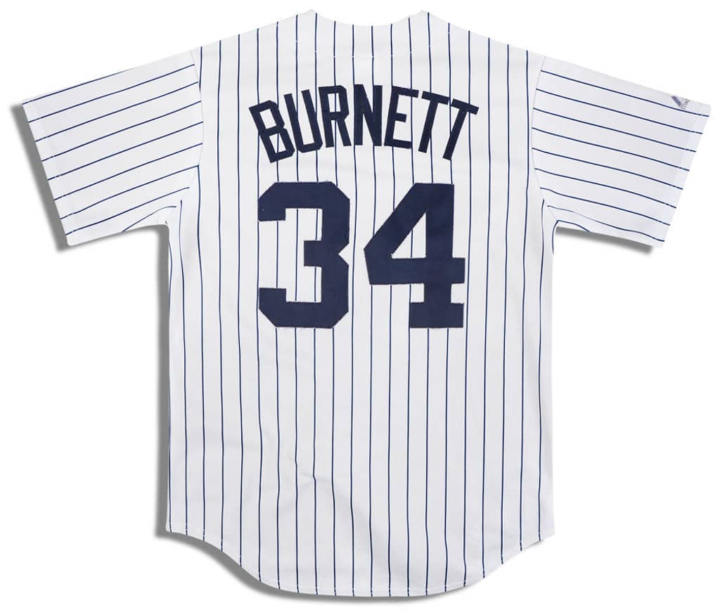 2009-11 New York Yankees Burnett #34 Majestic Jersey (Home) M