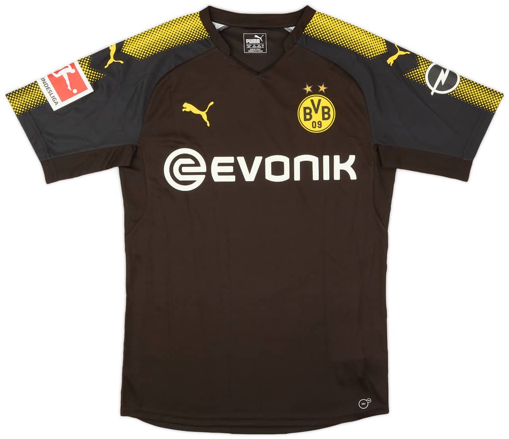 2017-18 Borussia Dortmund Away Authentic Shirt Rode #18 - 10/10 - (M)
