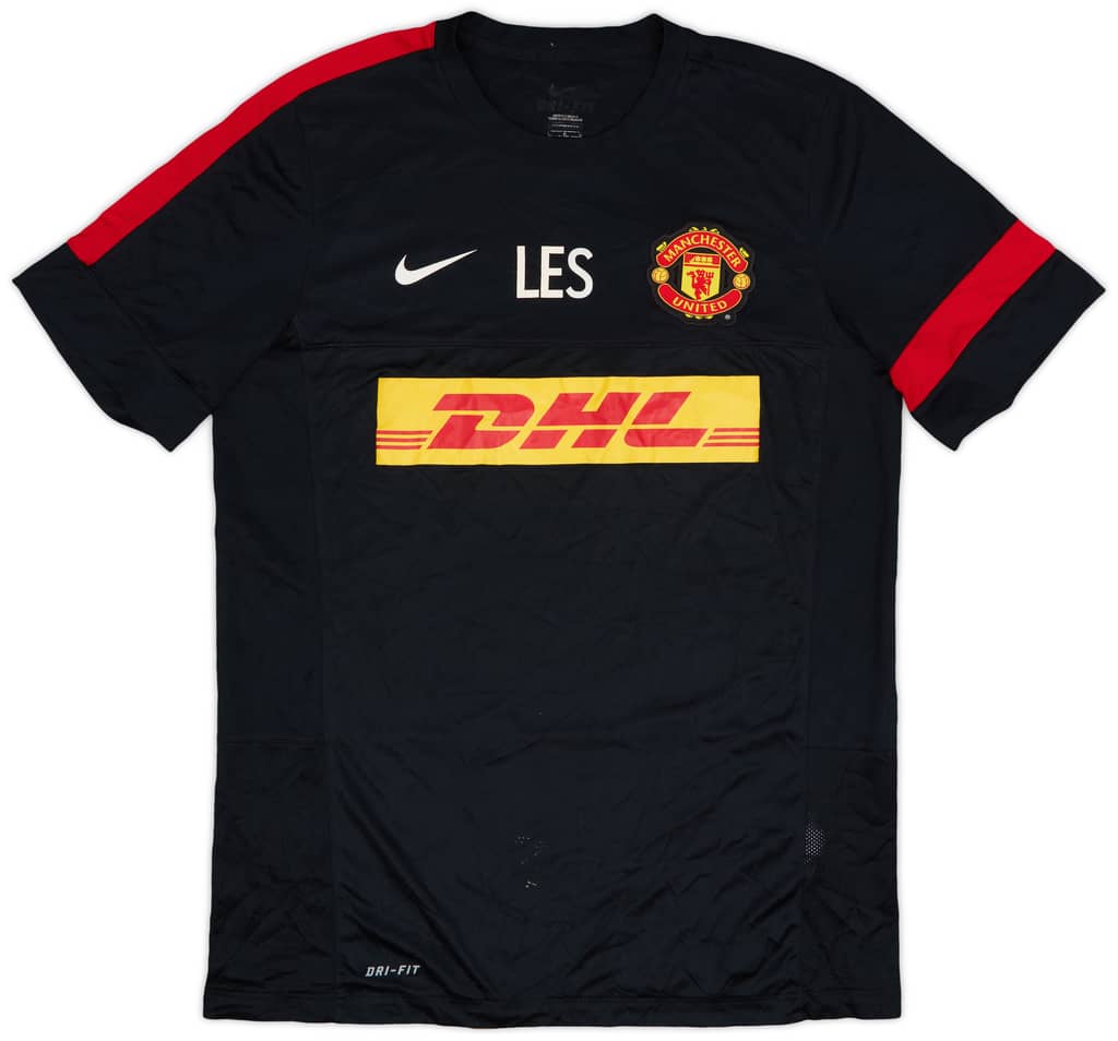 2012-13 Manchester United Staff Issue Nike Training Shirt 'LES' - 7/10 - (L)
