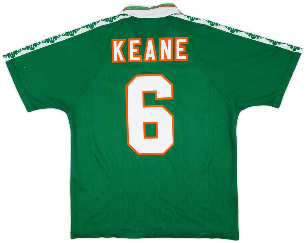 1996-98 Ireland Home Shirt Keane #6 - 9/10 - (L)