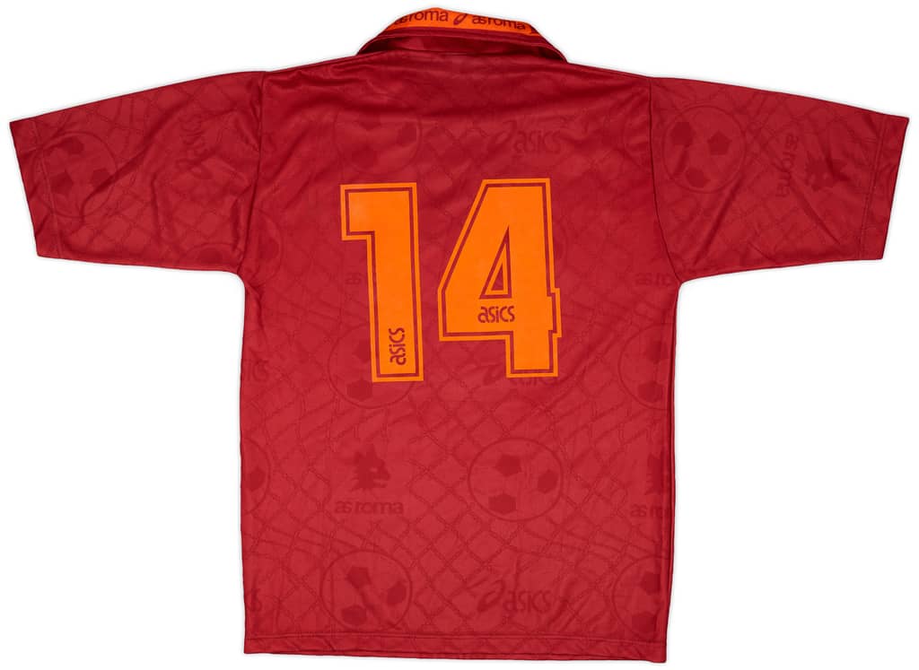 1994-95 Roma Match Issue Home Shirt #14