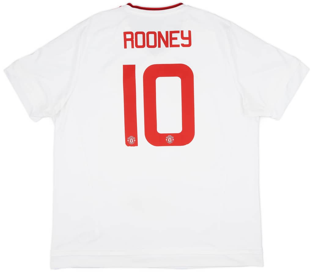 2015-16 Manchester United Away Shirt Rooney #10 - 5/10 - (XXL)