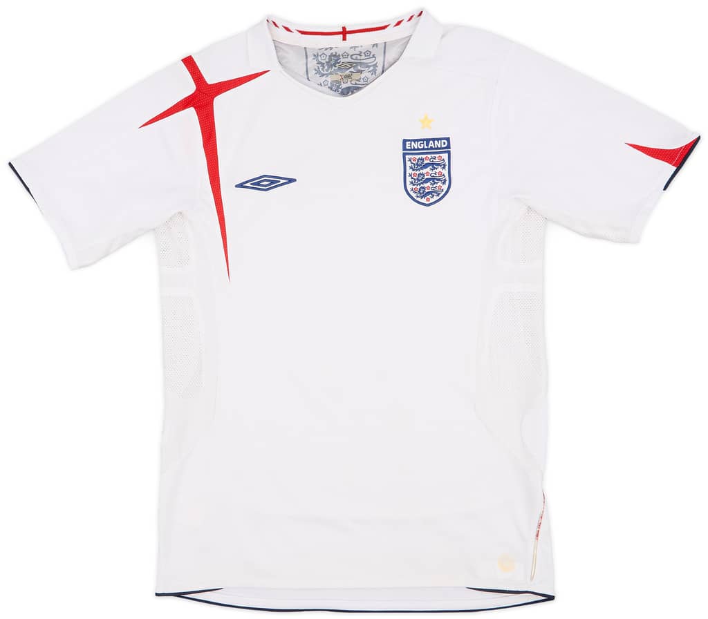 2005-07 England Home Shirt - 5/10 - (S)