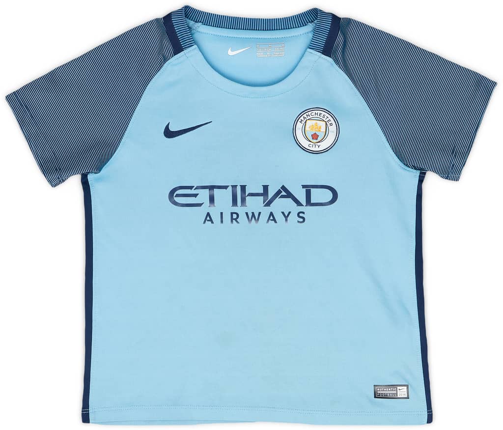 2016-17 Manchester City Home Shirt - 6/10 - (5-6 Years)