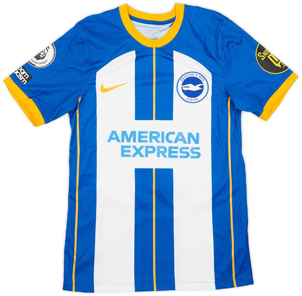 2022-23 Brighton Match Issue Home Shirt Gilmour #27