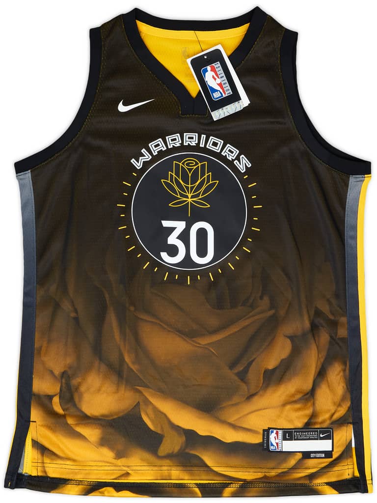 2022-23 Golden State Warriors Curry #30 Nike Swingman Alternate Jersey (L.Boys)
