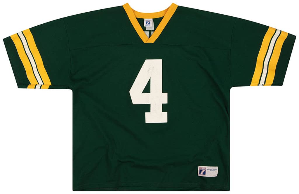 1997-00 Green Bay Packers Favre #4 Logo 7 Jersey (Home) XL