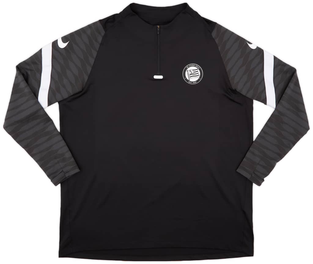 2021-22 Sturm Graz Nike 1/4 Zip Drill Top - 8/10 - (XXL)