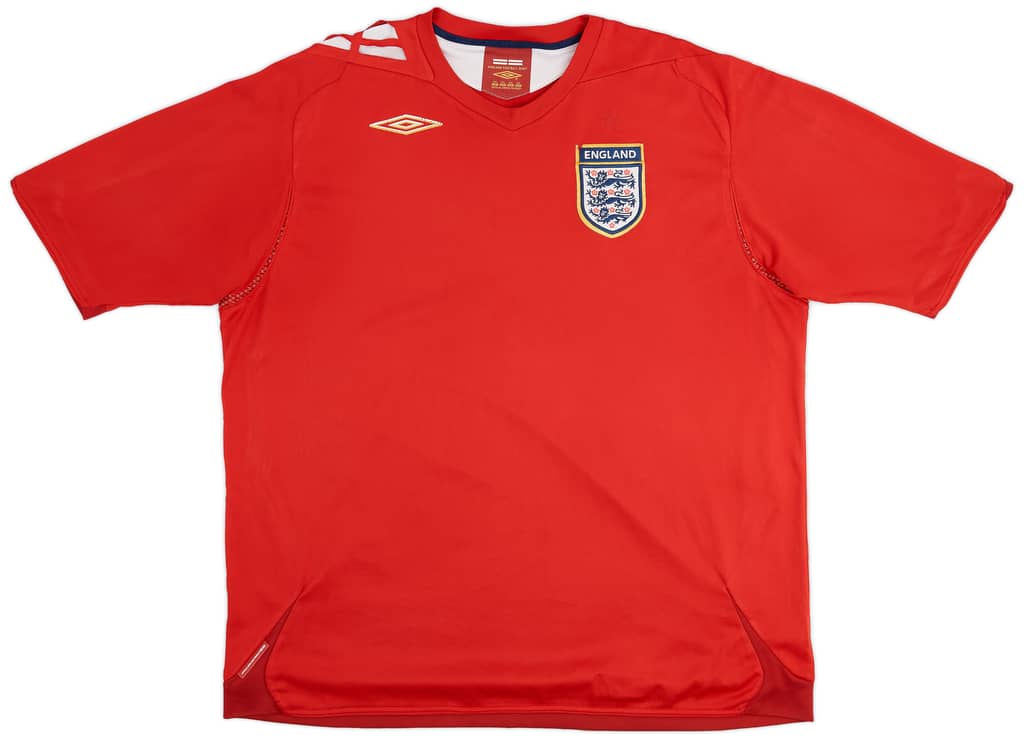 2006-08 England Away Shirt - 5/10 - (XXL)