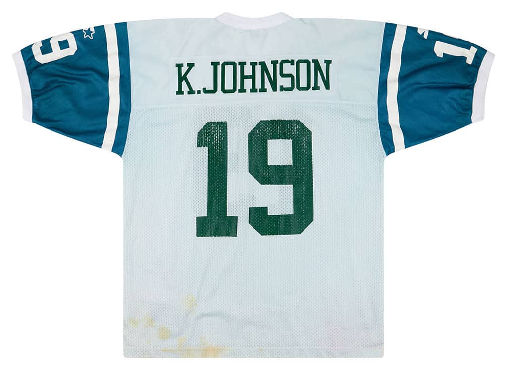 1998-99 New York Jets K. Johnson #19 Starter Jersey (Away) XL