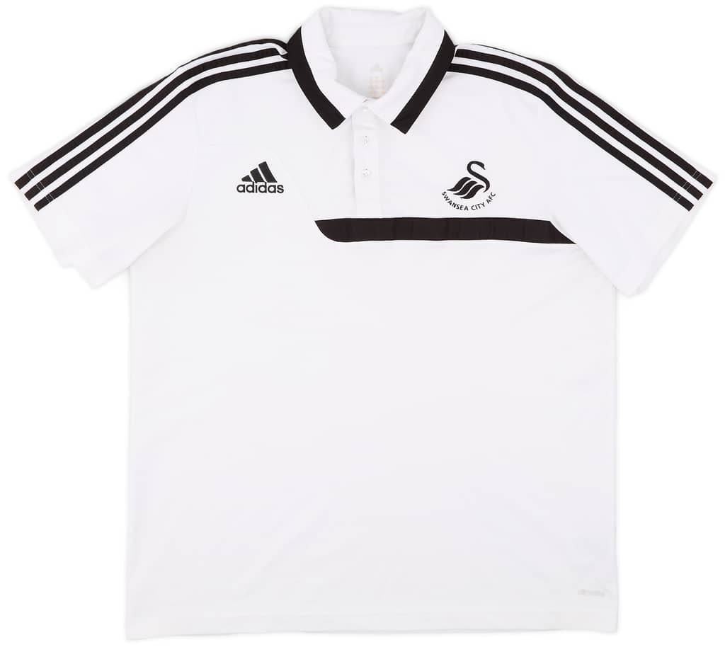 2013-14 Swansea adidas Polo Shirt - 8/10 - (XL)
