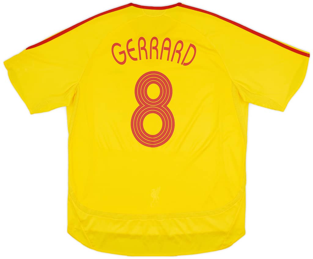 2006-07 Liverpool Away Shirt Gerrard #8 - 6/10 - (XL)