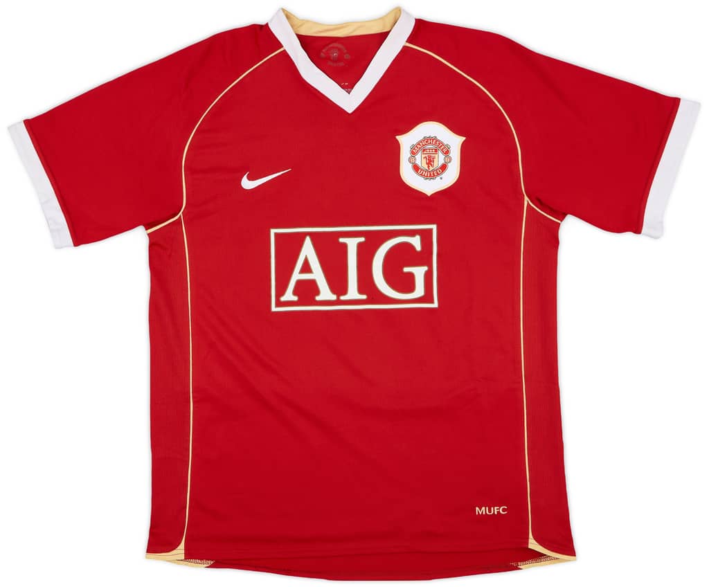 2006-07 Manchester United Home Shirt Solskjaer #20 - 5/10 - (M)
