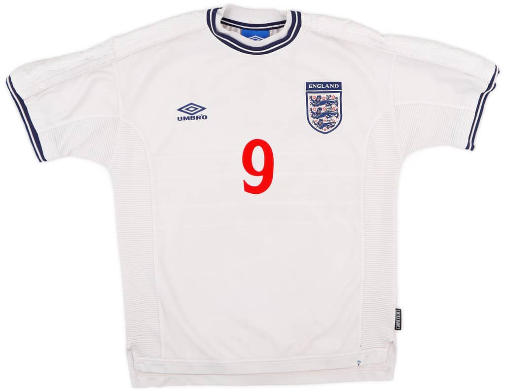 1999-01 England Home Shirt Shearer #9 - 5/10 - (M)