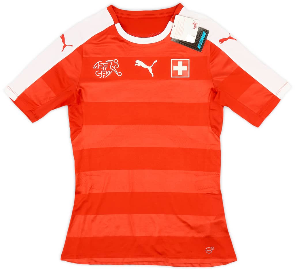 2016-17 Switzerland Authentic (ACTV Fit) Home Shirt (M)
