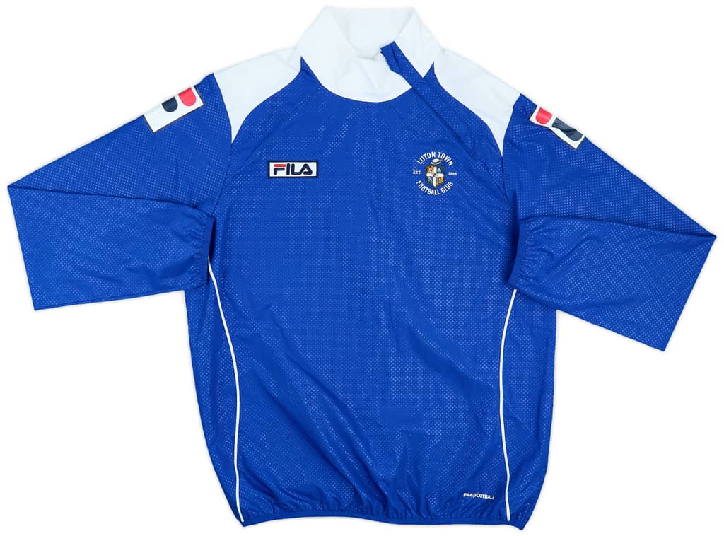 2014-15 Luton Town Fila 1/4 Zip Drill Top - 8/10 - (M)
