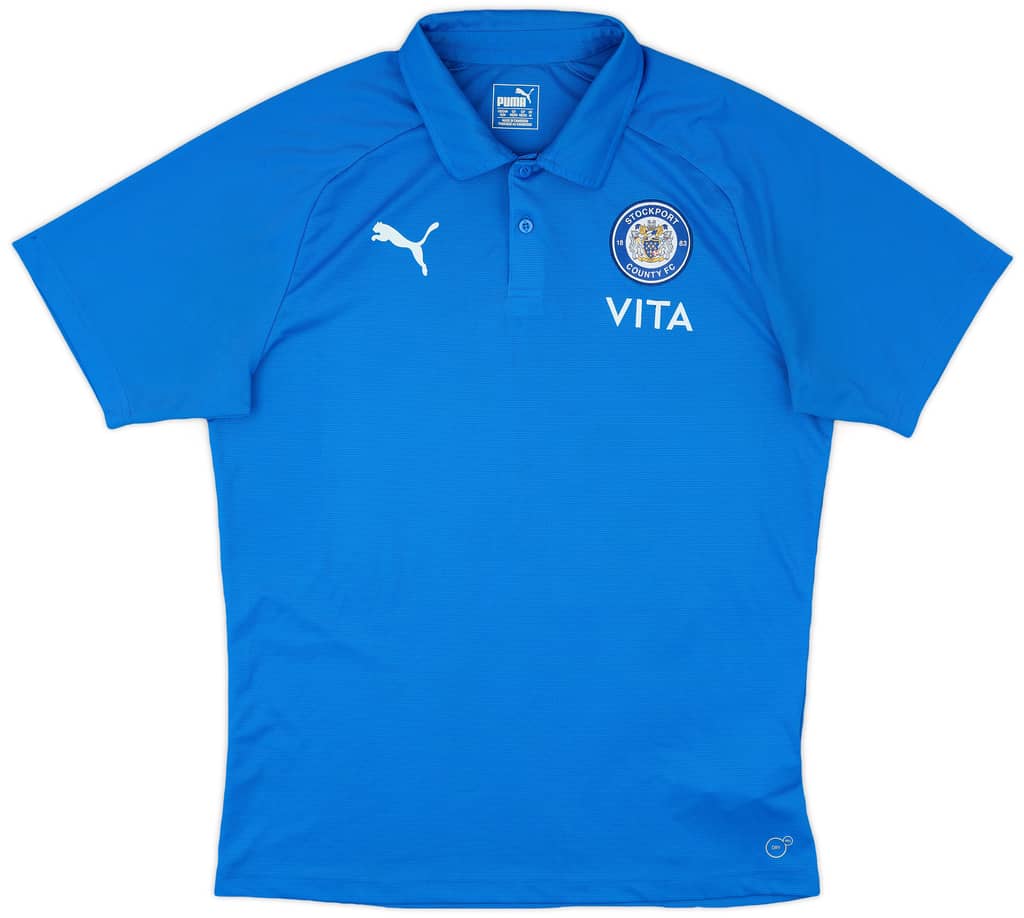 2021-22 Stockport County Puma Polo Shirt - 8/10 - (M)