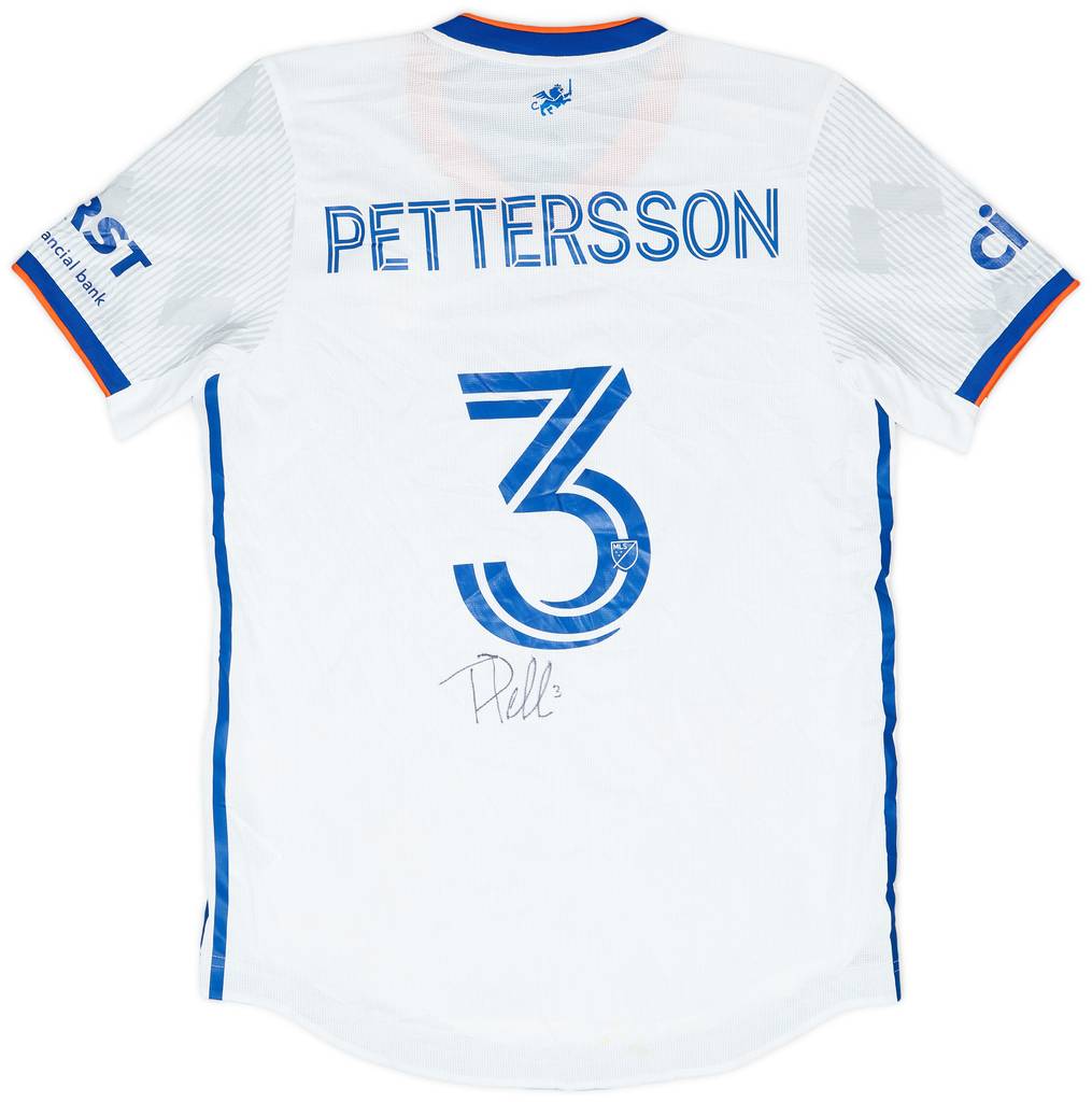 2019 FC Cincinnati Authentic Signed Away Shirt Pettersson #3 - 5/10 - (M)