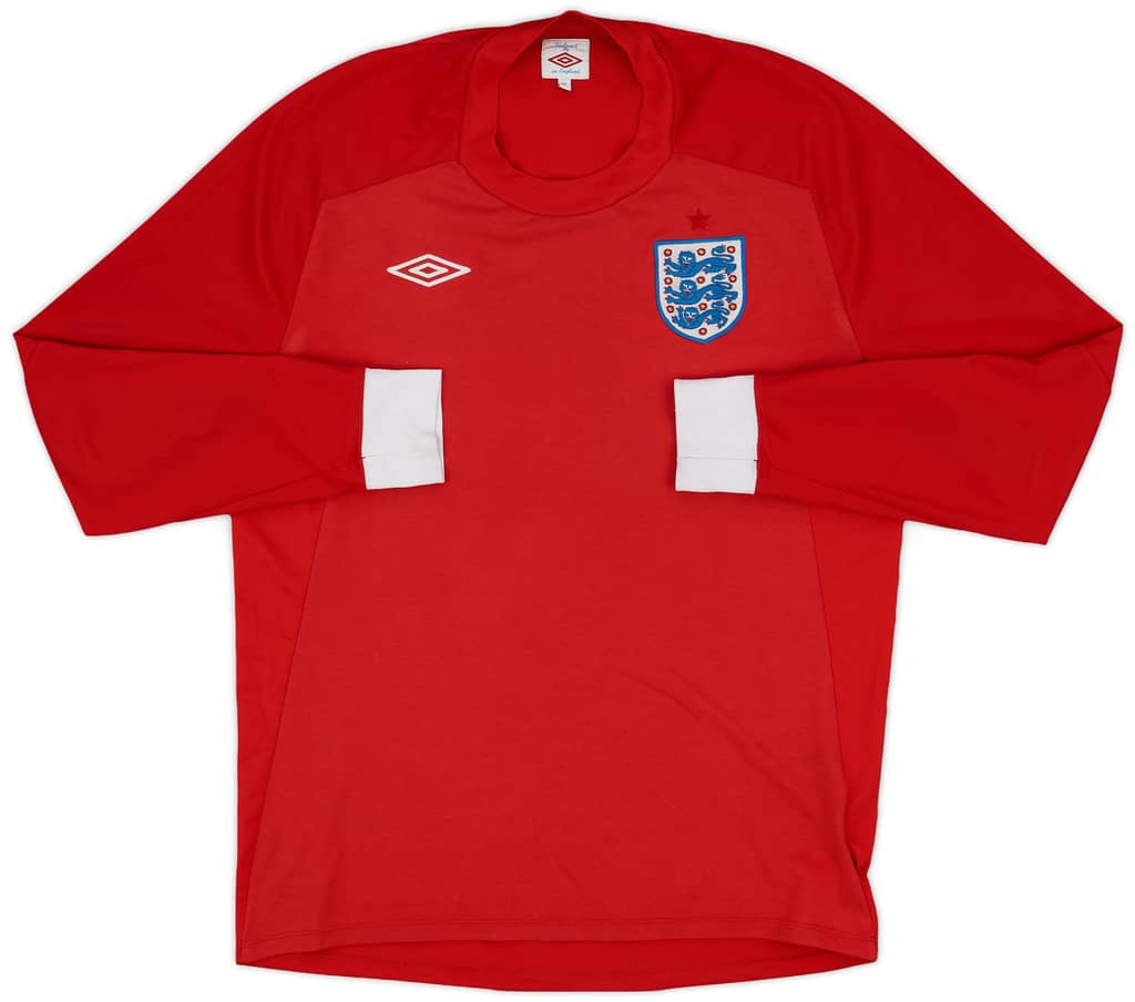 2010-11 England Away L/S Shirt - 6/10 - (L)