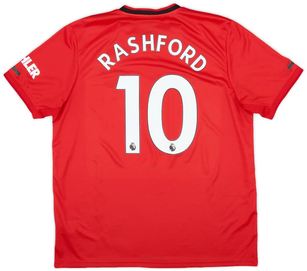 2019-20 Manchester United Home Shirt Rashford #10 - 9/10 - (XL)