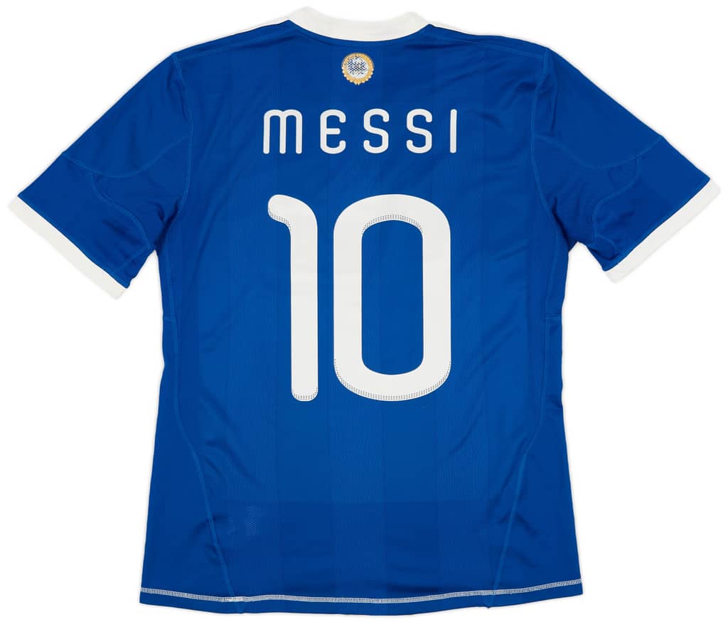 2010-11 Argentina Away Shirt Messi #10 - 8/10 - (M)